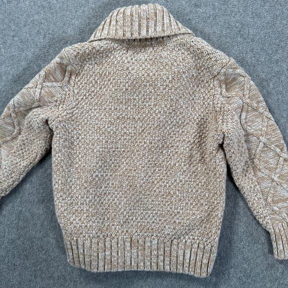 Hope & Henry Cable Knit Collared Sweater Boys Size 2T Brown Knit Preppy Winter - Picture 7 of 7